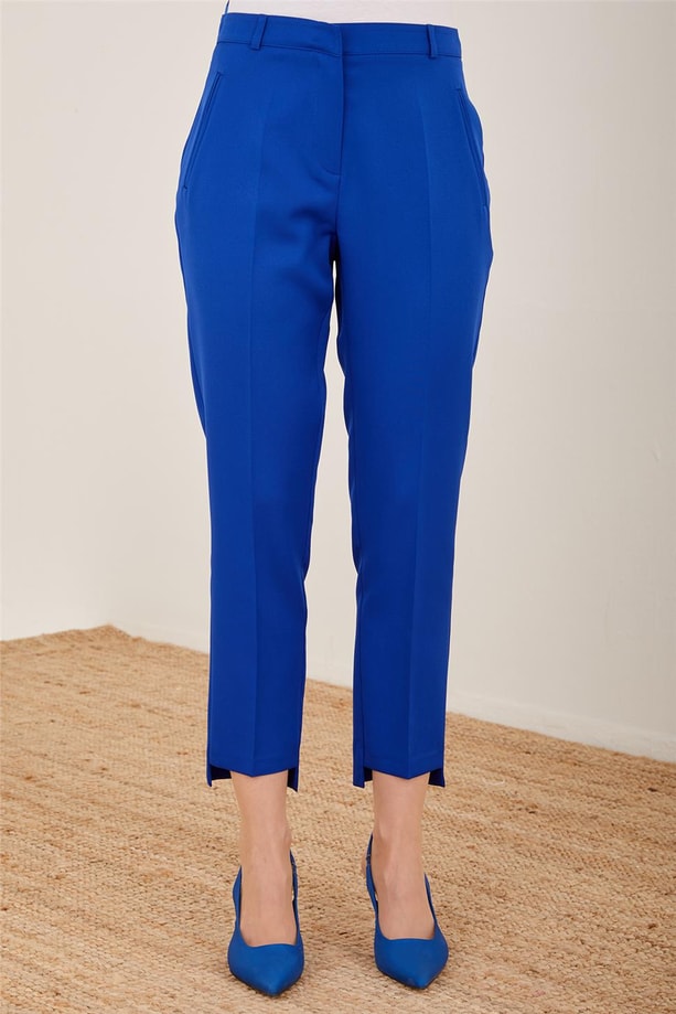 Armine Çift Filetolu Pantolon 23Y2435 Saks