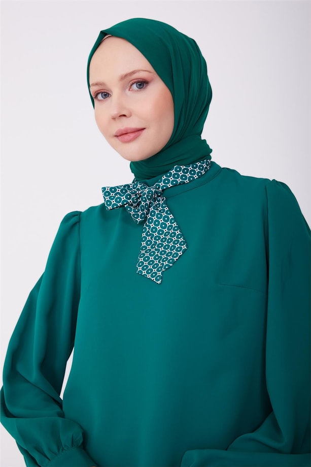 Armine Gömlek 23YD3317 Zümrüt