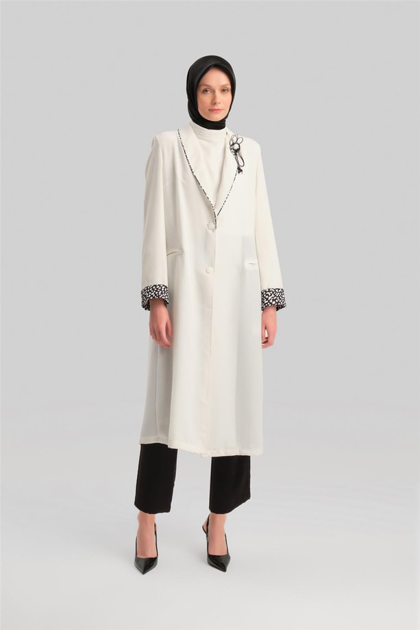 Armine Ceket 23YD3323 Beyaz