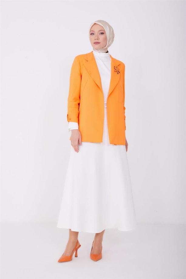 Armine Ceket 23YD3325 Turuncu