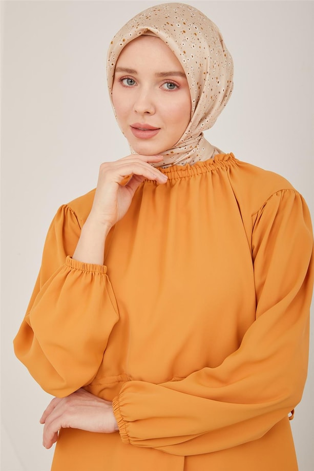 Armine Beli Ayarlanabilir Bluz 23Y3331 Karamel