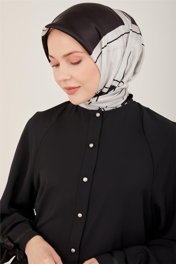 Armine Kolu Kurdeli Yarım Reglan Gömlek 23Y3334 Siyah