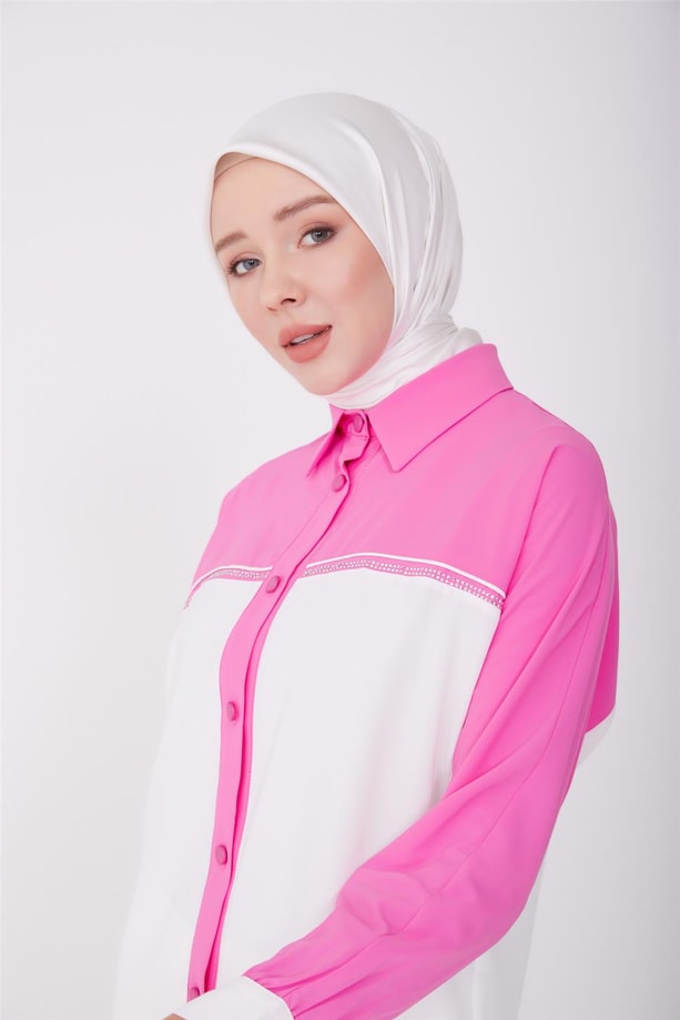 Armine Gömlek 23Yd3373 Fuşya