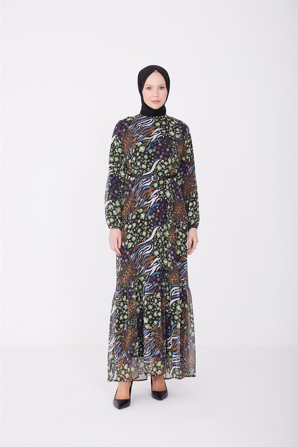 Armine Elbise 23YD4321 Haki