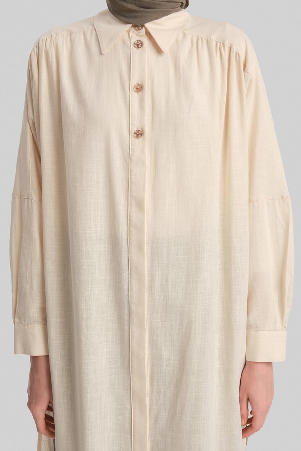 Armine Naturel Kumaştan Tunik 23Y4432 Aytaşı