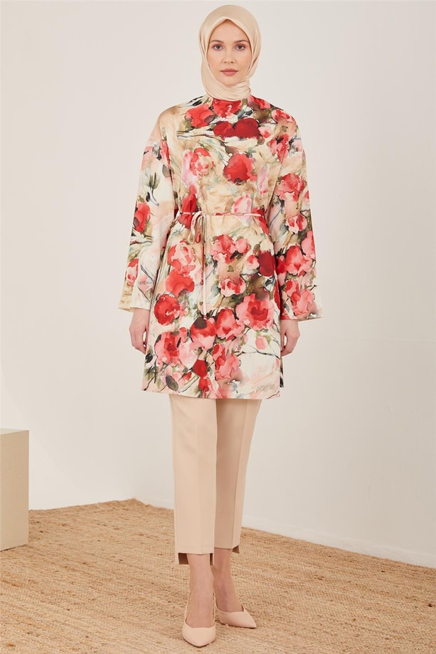 23Y4458 Armine Empirme Tunik 23Y4458 Kiraz