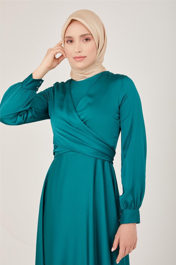 Armine Abiye Elbise 23YD9101 Zümrüt
