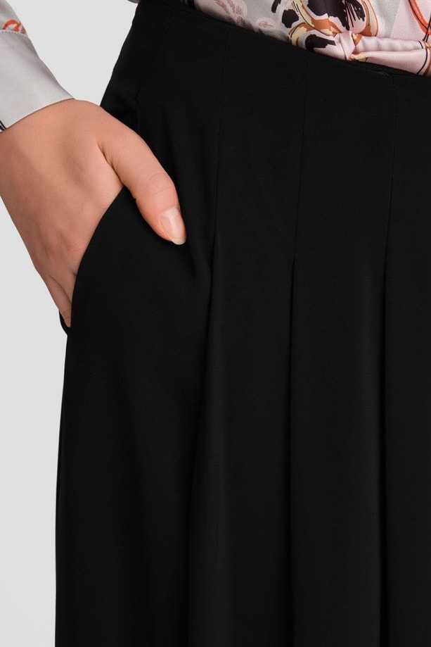Armine Yüksek Bel Pliseli Pantolon 24K2700 Siyah