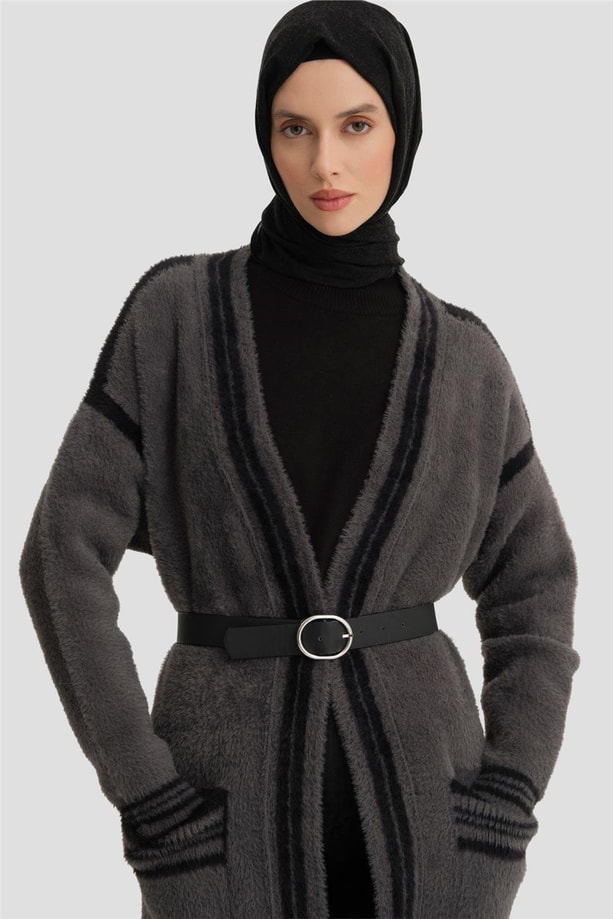 Armine Hırka 24KD2801 Antrasit
