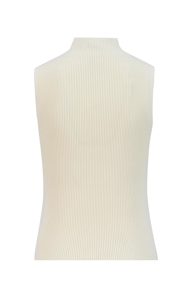 Armine Taşlı Triko 24KD2807 Ekru