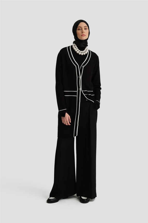 Armine Hırka 24KD2809 Siyah