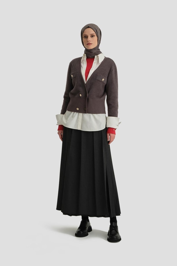 Armine Hırka 24KD4205 Antrasit