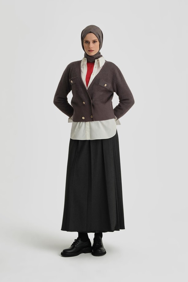 Armine Hırka 24KD4205 Antrasit