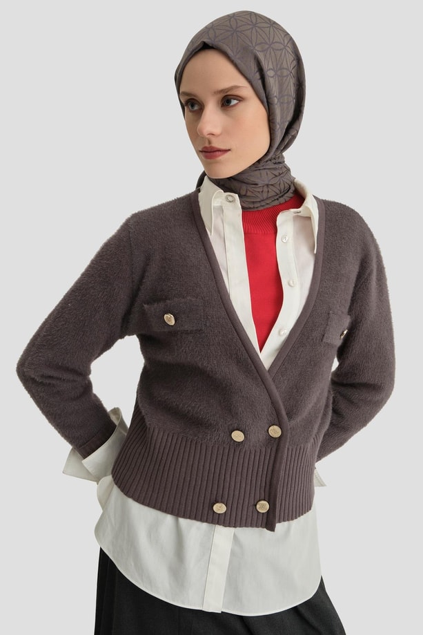 Armine Hırka 24KD4205 Antrasit