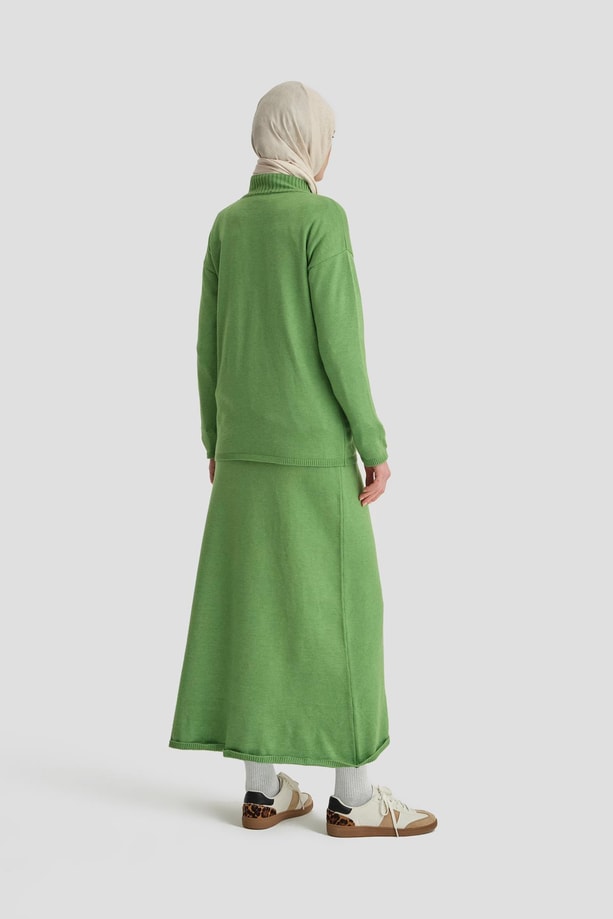 Armine Etkeli Takım 24KD4222 Su Yeşil