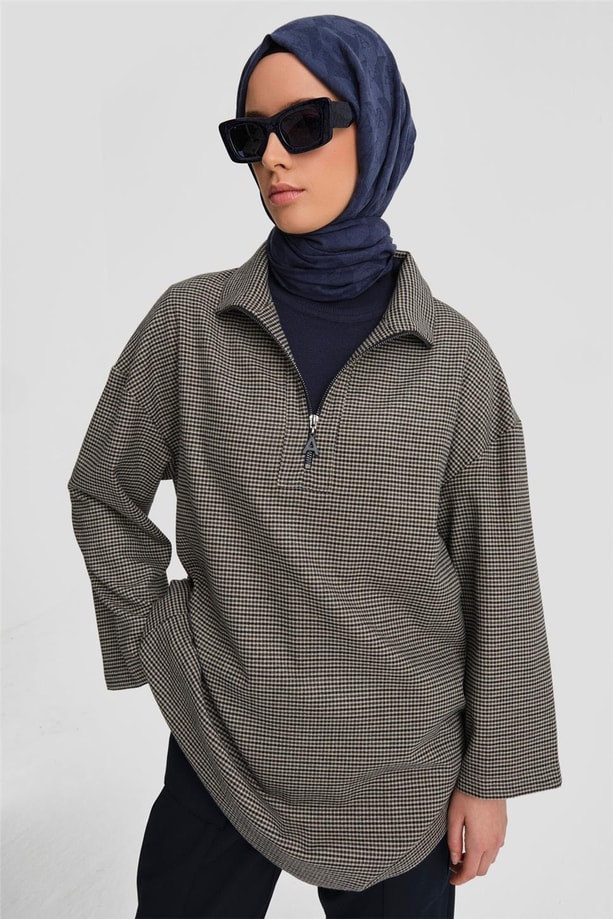 Armine Polo Yaka Tunik 24K4301 Lacivert