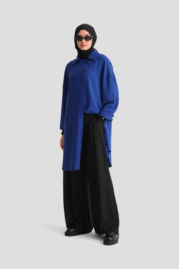 Armine Yarım Astarlı Giy Çık 24K5605 Kobalt