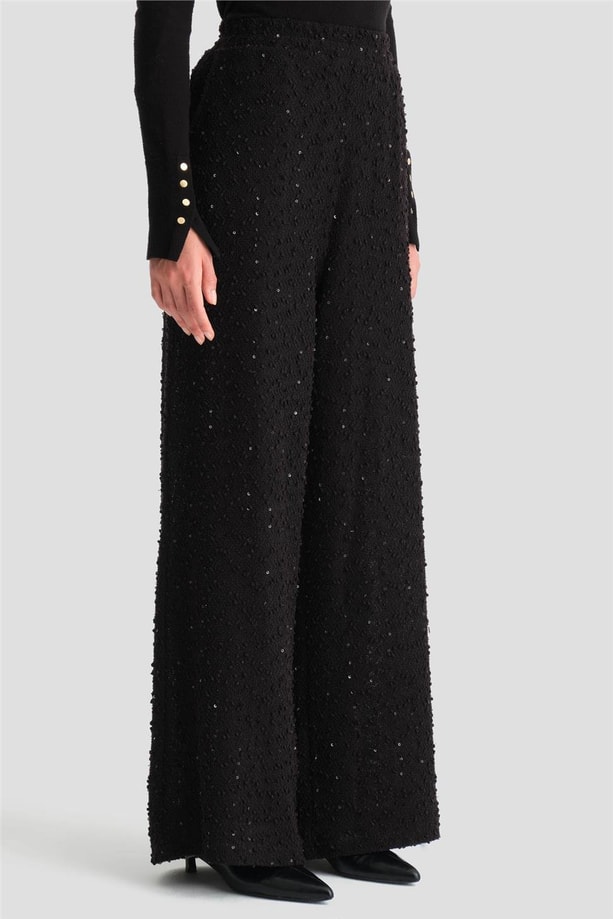 Armine Pırıltılı Örme Takım 24K6905 Siyah