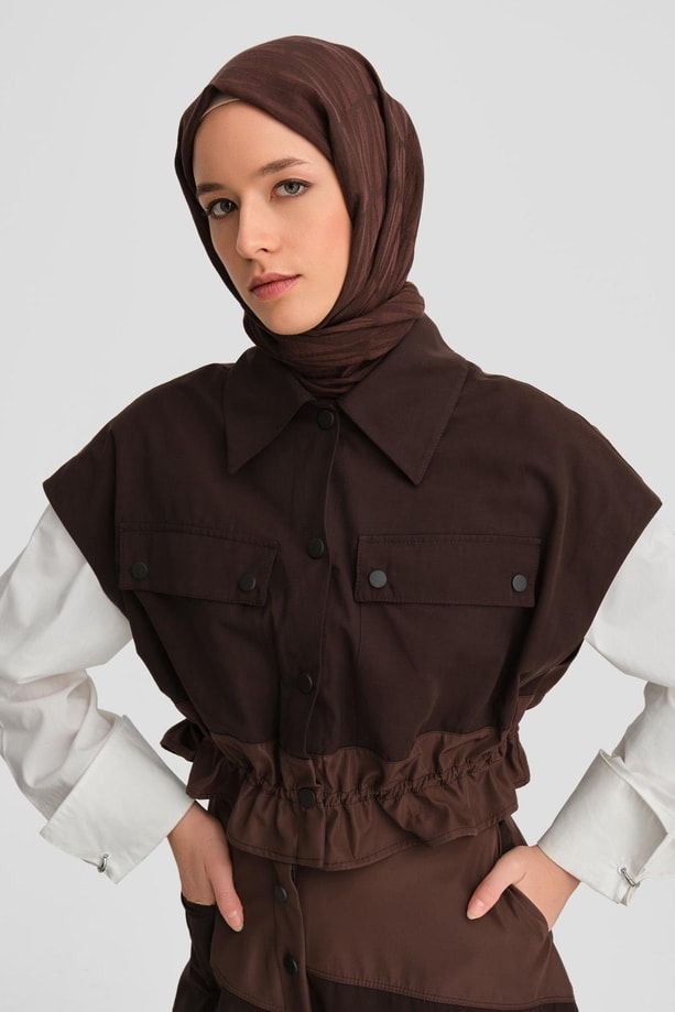 Armine Çift Renkli Takım 24K6910 Acı Kahve
