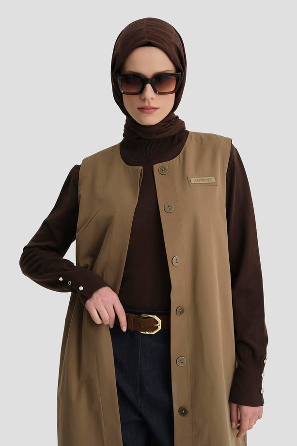 Armine Dışı Bomber Ceket İçi Ceket İkili Kap 24K7504 Haki