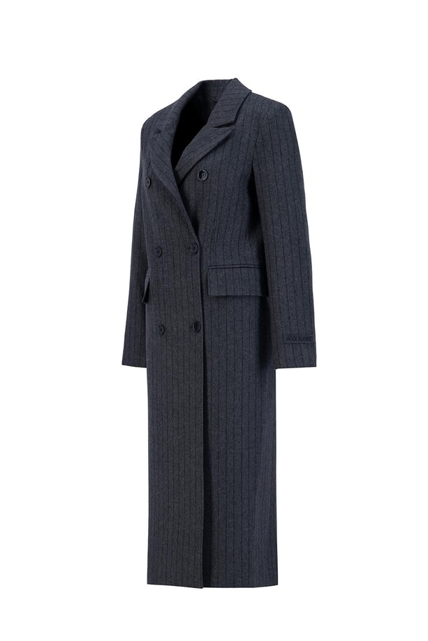 Armine Yün Karışımlı Blazer Kaban 24K7604 Antrasit