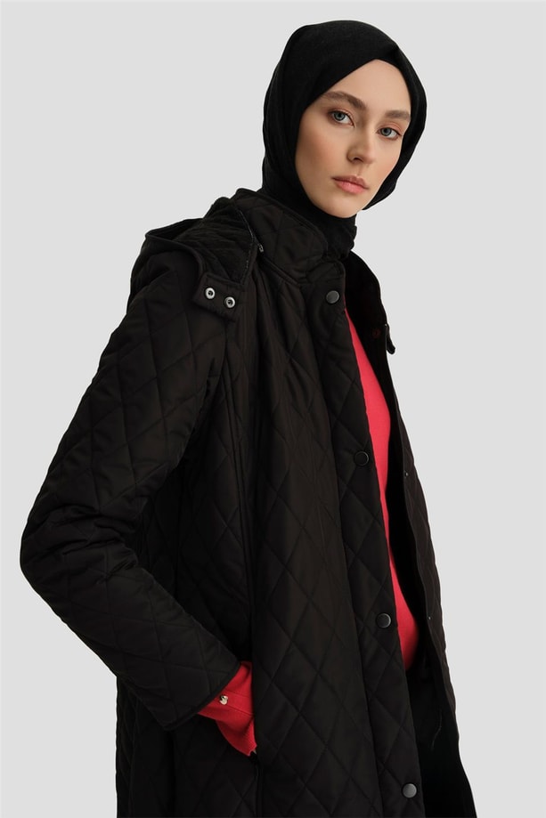 Armine Kapitone 24KD8802 Siyah