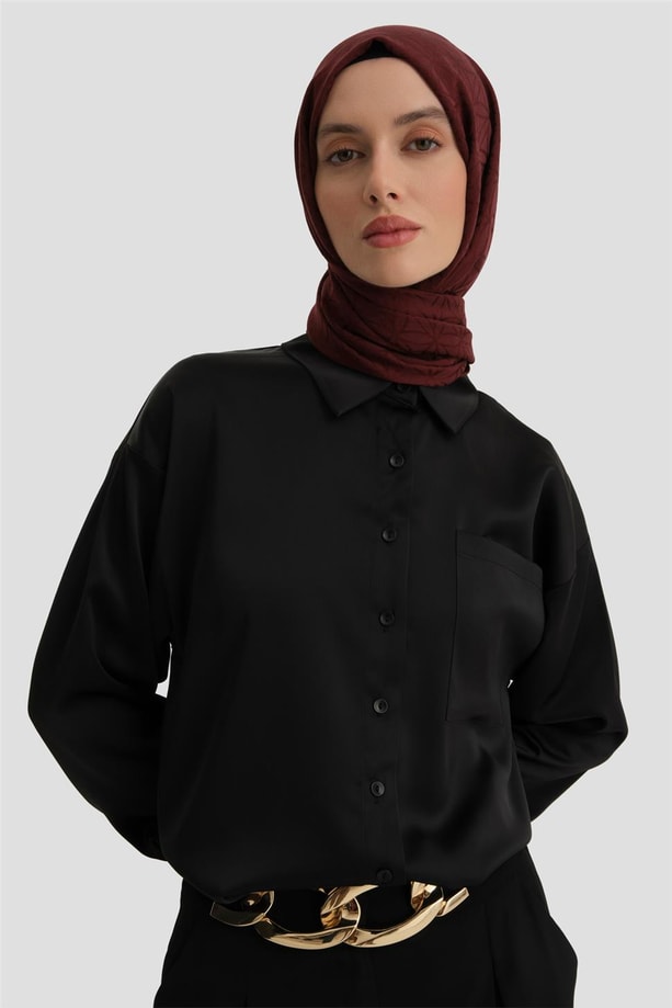 Armine Gömlek 24KD9240 Siyah