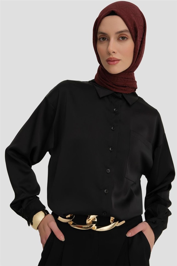 Armine Gömlek 24KD9240 Siyah