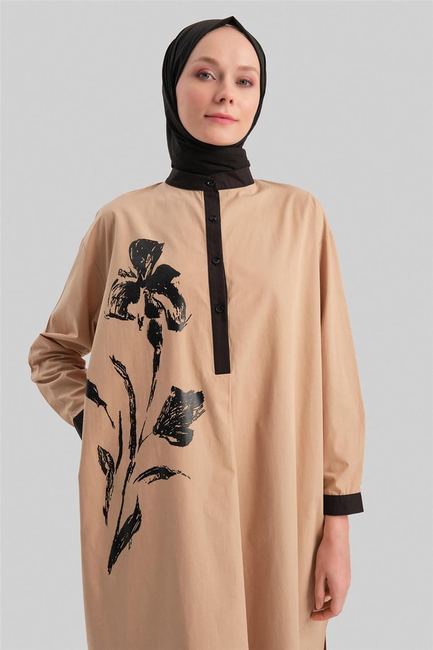 Armine Tunik Elbise 24YD2508 Camel