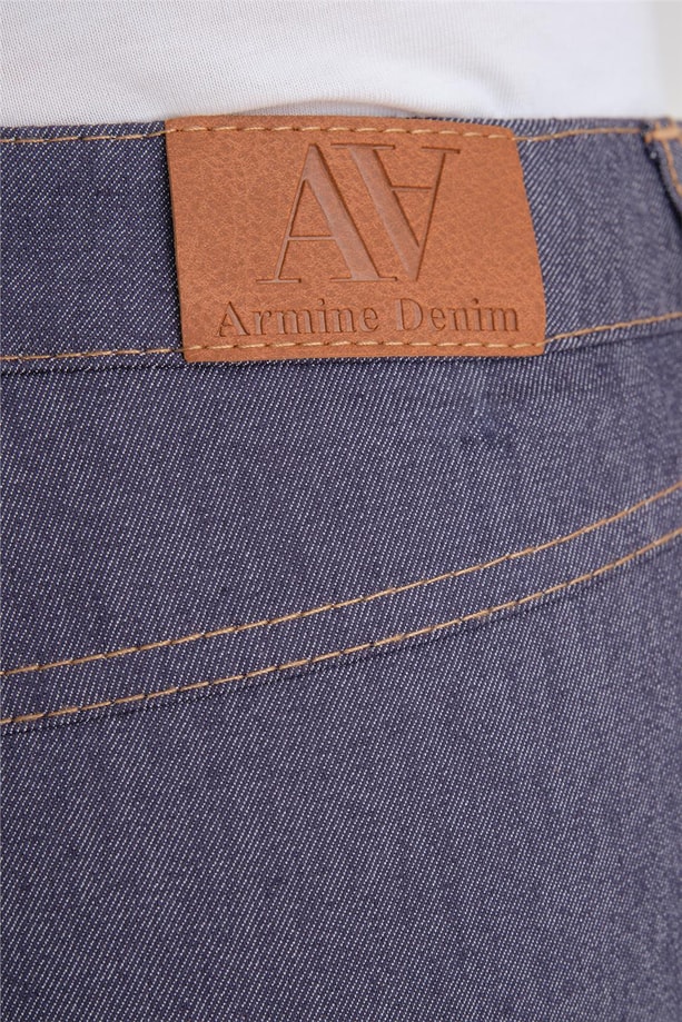 Armine Önü Dikiş Detaylı Denim Görünümlü Pantolon 24Y2610 Lacivert