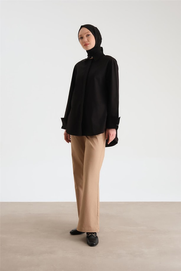 Armine Beli Zincirli Pantolon 24Y2612 Camel