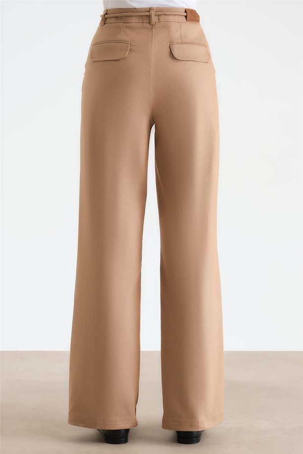 Armine Beli Zincirli Pantolon 24Y2612 Camel