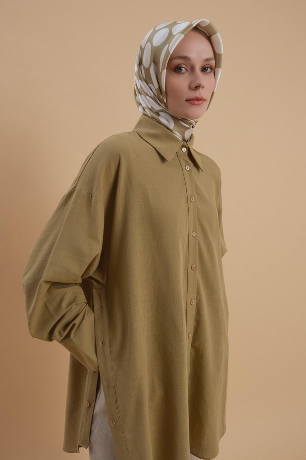 Armine Tunik 24Y4014 Zeytin