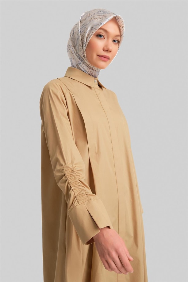 Armine Oversize Tunik Elbise 24Y4105 Bej