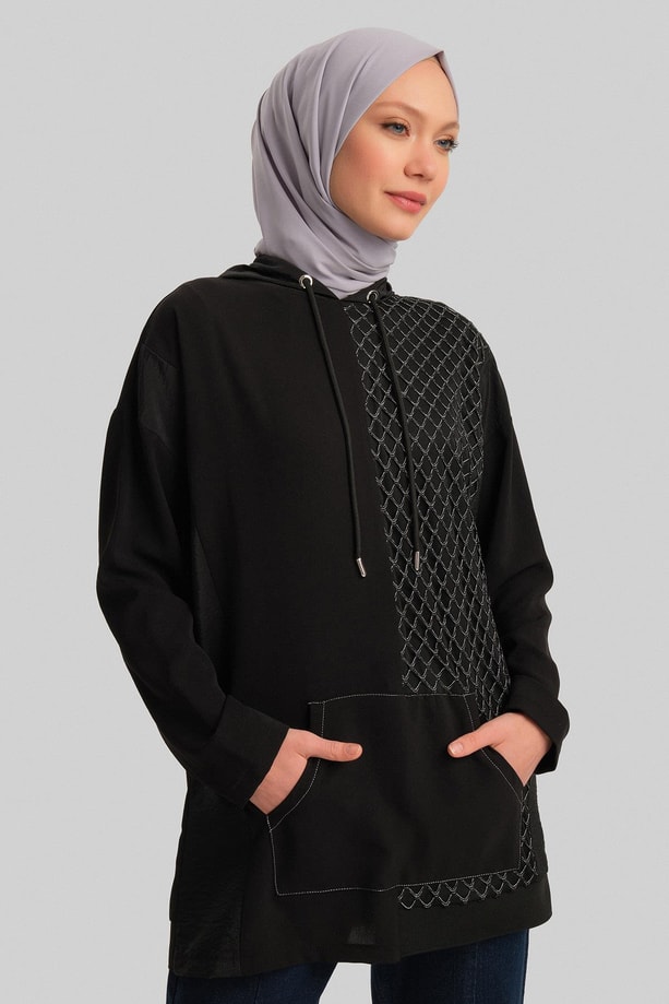 Armine Tunik 24YD4403 Siyah