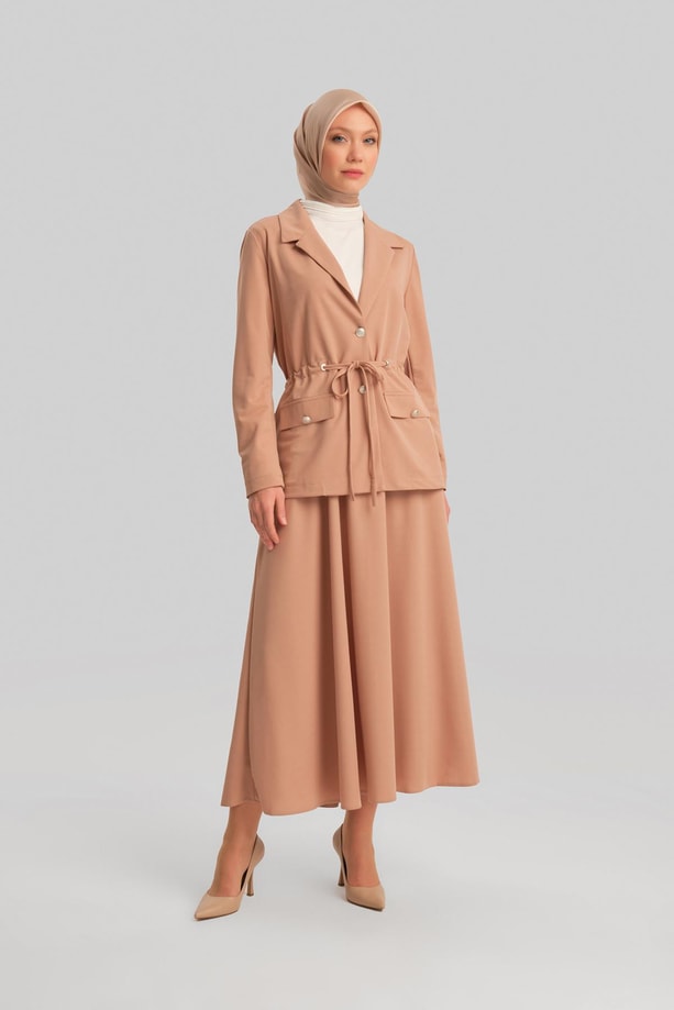Armine Etekli Takım 24YD4407 Camel