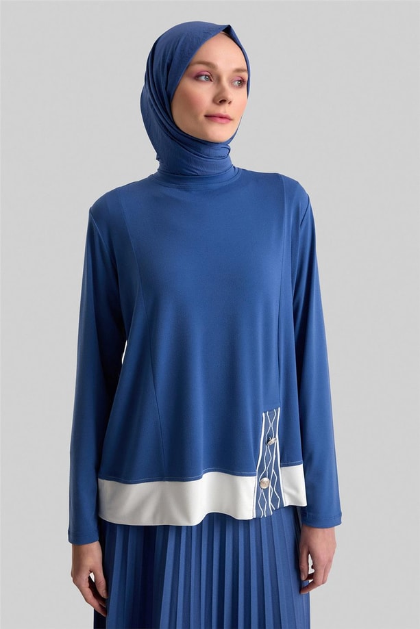 Armine Etekli Takım 24YD4411 İndigo