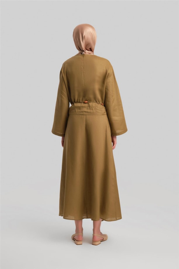 Armine Keten Etekli Takım 24Y6829 Camel
