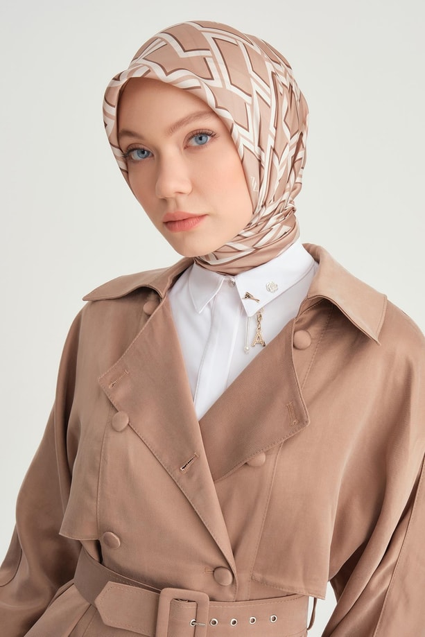 Armine Çift Düğmeli Trençkot 24Y8701 Camel