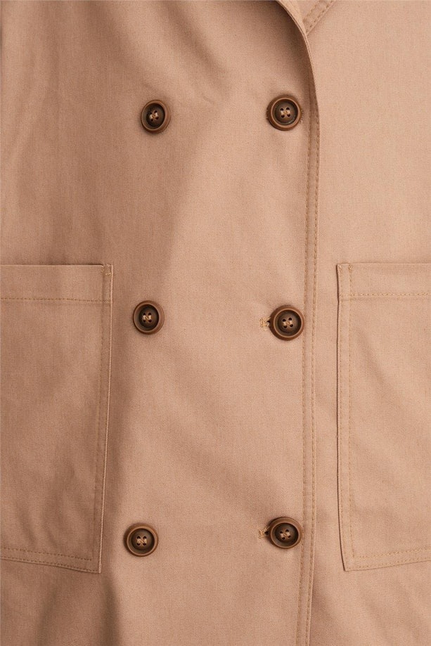 Armine Denim Overzie Trençkot 24Y8708 Camel