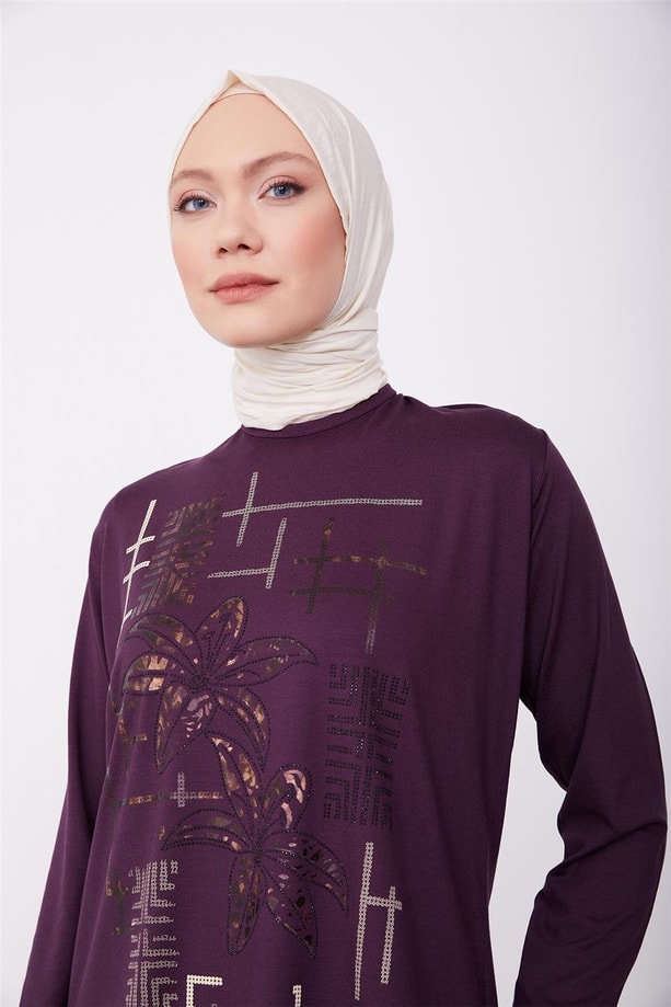 Armine Penye 24YD9005 Mürdüm