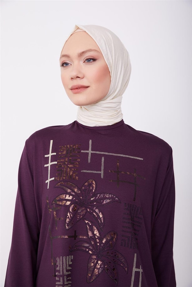Armine Penye 24YD9005 Mürdüm