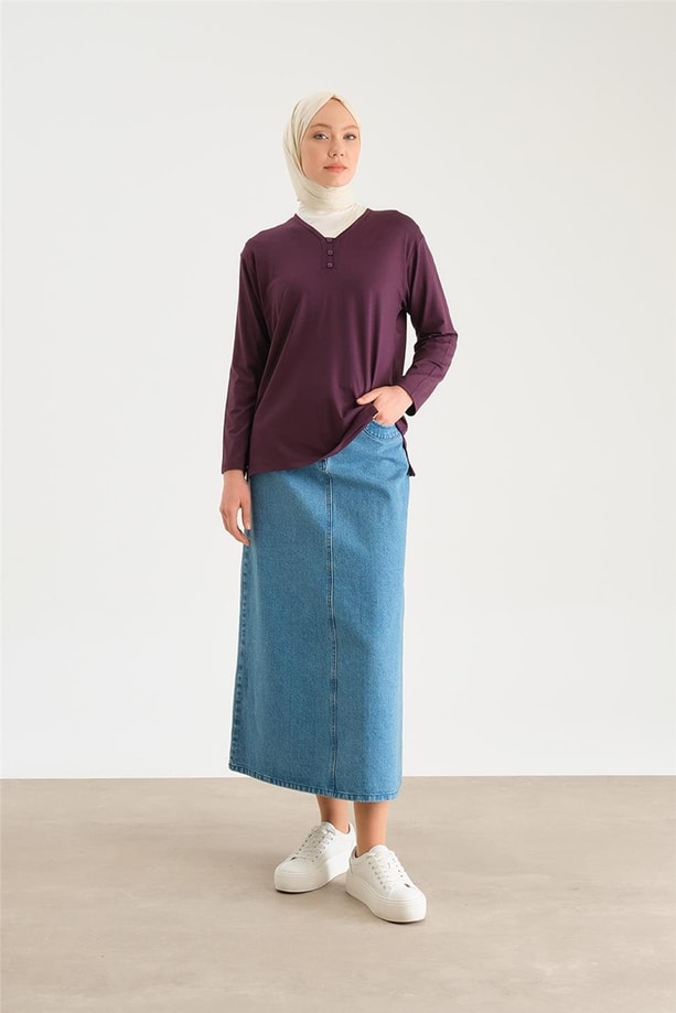 Armine Penye 24YD9043 Mürdüm