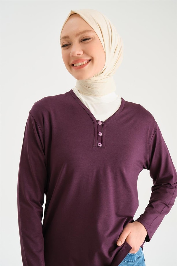 Armine Penye 24YD9043 Mürdüm
