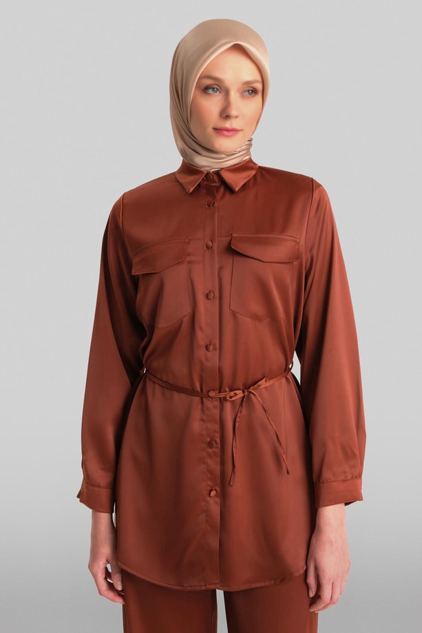 Armine Takım ORTD9261 Kızıl Kahve