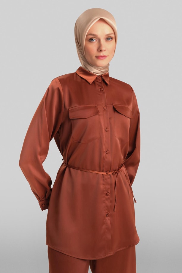 Armine Takım ORTD9261 Kızıl Kahve