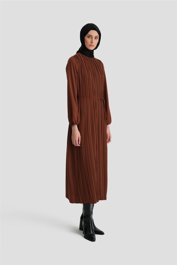 Armine Elbise 24Yd9435 Acı Kahve