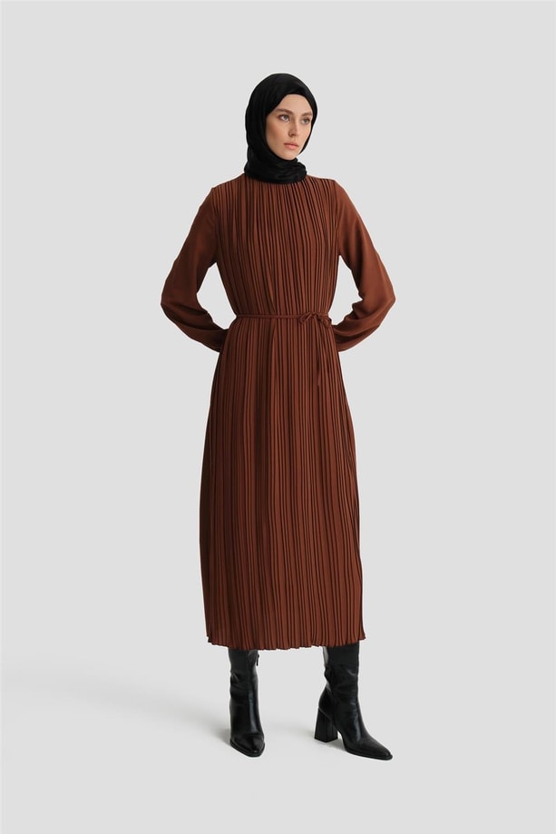Armine Elbise 24Yd9435 Acı Kahve