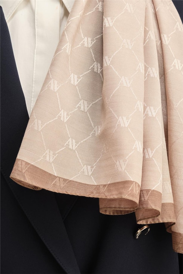 Armine Trend Monogram Şal 2 122