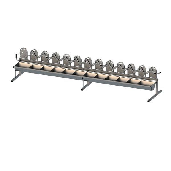 Melasty Boyun Kilitli Kapısız Yemlik (Sıcak Galvaniz Gövde) 1 x 16 | Cimritilki.com